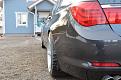BMW F01 with Corsica Concave Silver 20" rims -40 mm H&R springs, rear view