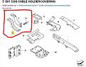 E61 takaluukkuun kaapelikanava, oikea
Osa 1, 61 13 6 978 338
Osa 2, 61 13 6 978 340
Osa 3, 61 11 6 945 528
